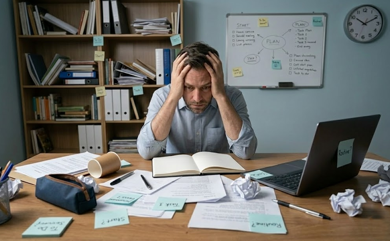 Procrastinação e estabelecimentos de rotinas